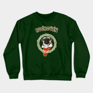 PUG HOVEN, the Pug Dog musican Crewneck Sweatshirt